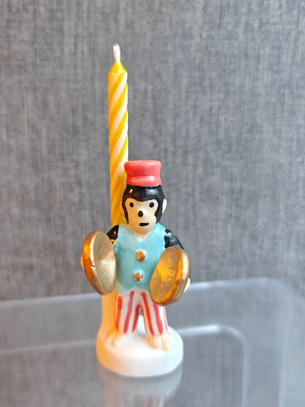 Vintage Vickie Thomas Collections vTc Ceramic Monkey Birthday Candle Holder